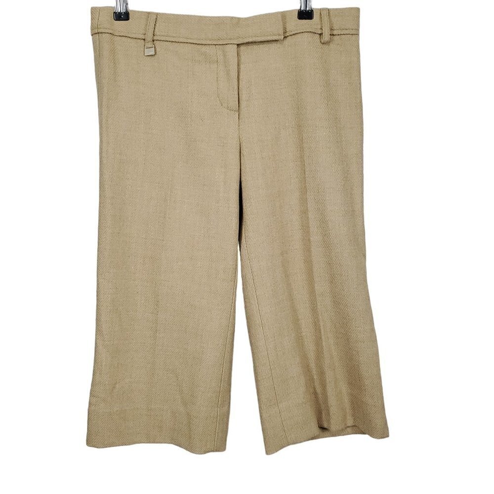 BCBG MaxAzria 100% Wool Cropped Capri Pants